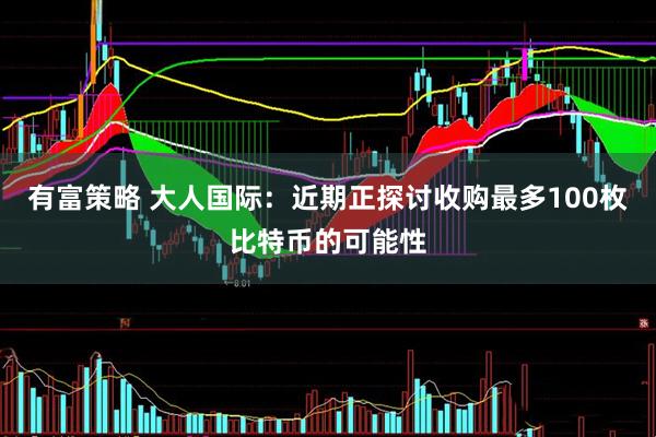 有富策略 大人国际：近期正探讨收购最多100枚比特币的可能性